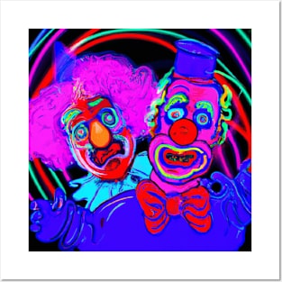 Neon Clowns Posters and Art